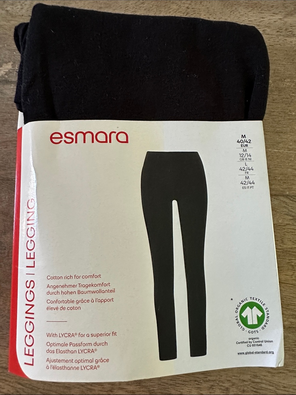 Esmara Women's Black Cotton-Rich Leggings